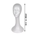 thumbnail image 3 of Mannequin Head for Women Styling & Display with Adjustable Height Extra Long Neck Female Foam Head Model for Wig Hat Glasses Stand (1 Count), 3 of 5