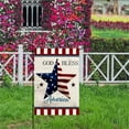 thumbnail image 4 of God Bless America 4th of July Garden Flag, 12 x 18 Inch Double Sided Burlap Independence Day Welcome Small Yard Flag, Summer Holiday Seasonal Farmhouse Outdoor Decoration, 4 of 5