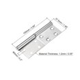 thumbnail image 2 of Unique Bargains Lift Off Hinges, 4' 201 Stainless Steel Left Detachable Flag Hinges 2 Pack, 2 of 5