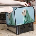 thumbnail image 7 of Yiaed Dog Wrapped in Towel Print Two Slice Bread Machine Cover, Universal Size Kitchen Appliance Cover for Bread Machine,Bread Machine Cover, 7 of 7