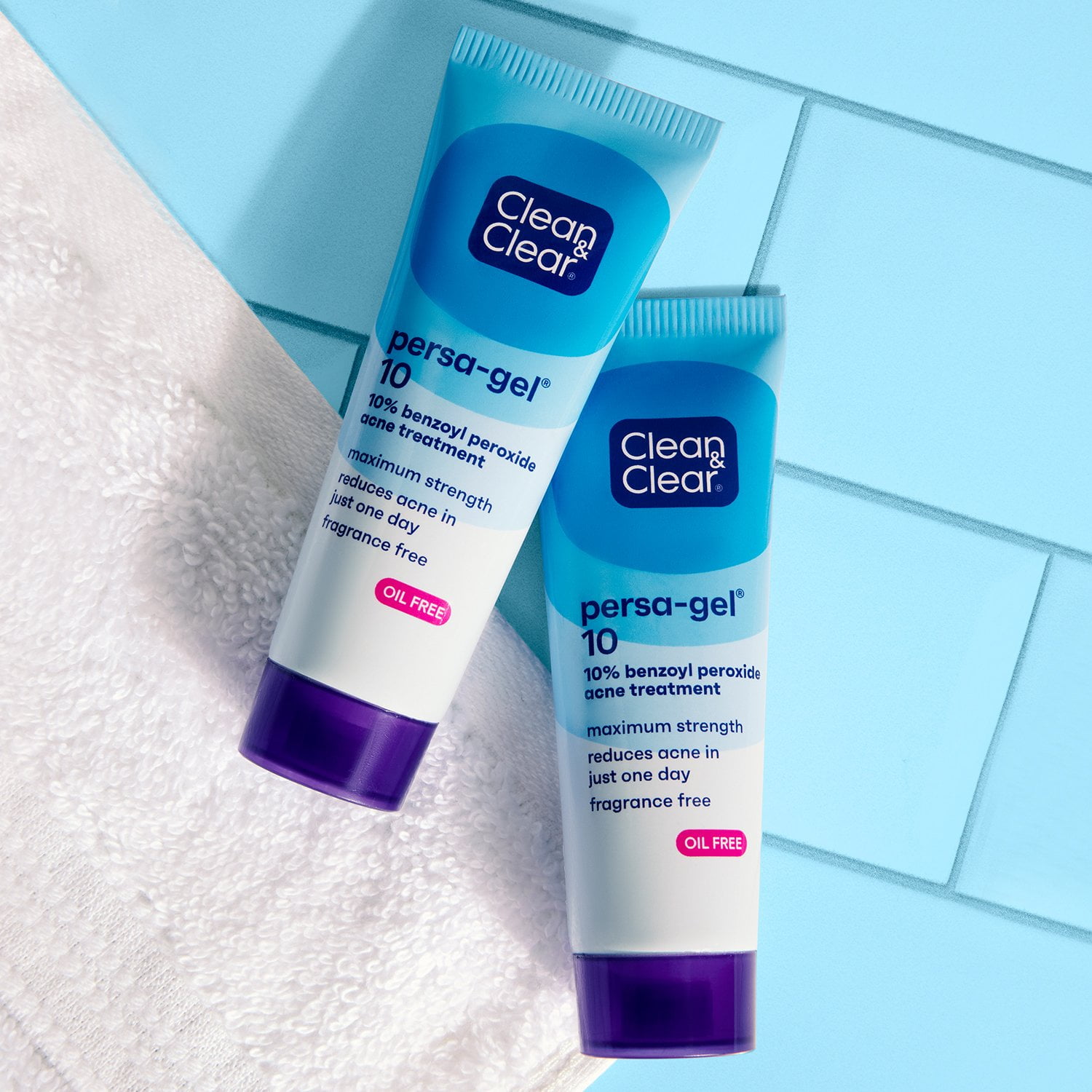 Clean & Clear Persa-Gel 10 Acne Gel, 10% Benzoyl Peroxide, 1 fl. oz - 2 Pack