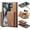 Brown, variant on Allytechgroup Wallet Case for Samsung Galaxy S23 Ultra, PU Leather Wallet Case with Detachable Cards Holder Kickstand Support Wireless Charging Shockproof Protective Bumper for Women Men, Coffee