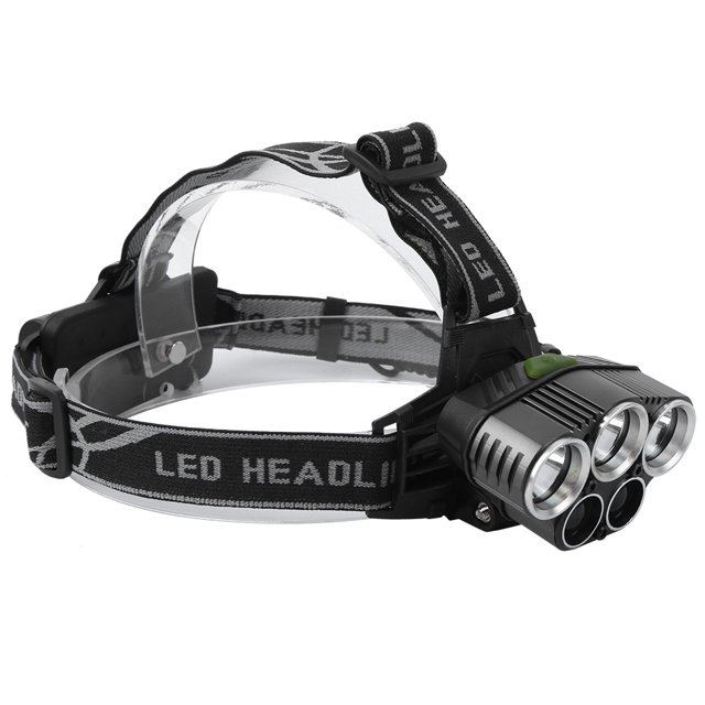 Linterna frontal T6 con carga USB, faro delantero impermeable, linterna para exteriores