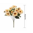 thumbnail image 3 of Ramo de flores artificiales Fotografía Prop Decoración floral para el hogar Tela de seda Ramo de flores falsas, Amarillo tholdsy HA6735-04B, 3 of 6