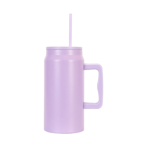 WozhuoToy Tumbler with Handle and Straw, Double Wall Stainless Steel Insulated Tumbler Mug, Large Coffee Travel Water Bottle