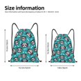 thumbnail image 2 of Sikiie Skull Cat Drawstring Backpack Drawstring Bags, Draw String Back Bag for Sports, Gym, Travel, Swimming, Beach-Small, 2 of 6