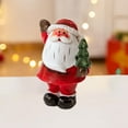 thumbnail image 4 of ABPWLY Home Christmas Santa Claus Table Figurine Resin Decoration for Centerpiece Mantel Display Red 6x5x5cm Christmas, 4 of 6