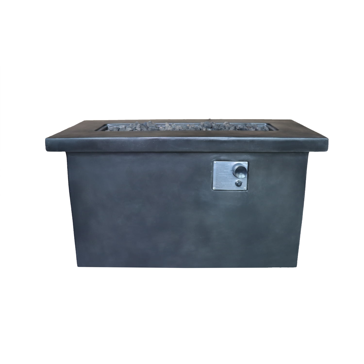 Newboti Furniture 24" H Concrete Propane/Natural Gas Outdoor Fire Pit Table 66182