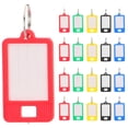 thumbnail image 1 of MasteelfCA 50pcs Colorful Key Chain with Label Window Plastic Number Tag Classified Tags, 1 of 8