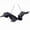 B 1Pcs, variant on Tuscom 1Pcs Halloween Hanging Bat Decor – Realistic Simulation Flying Bat Pendant, Black Plastic Spooky Prop for Wall Ceiling Tree Porch & , Indoor/Outdoor
