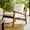Off-White Performance Boucle, variant on Grain Wood Furniture Solid Wood Mid Century Rocking Chair with Indigo Blue Cushions