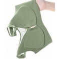 thumbnail image 5 of Plus Size Women's Wireless Tank Top Bra, Mesh Panel & Wide Adjustable Straps, Seamless Breathable Support for All-Day Comfort Green XXL, 5 of 9