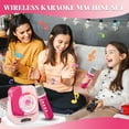 thumbnail image 5 of Karaoke Machine for Kids, Portable Bluetooth Speaker with 1 Wireless Microphone, Gifts for Girls Ages 3, 4, 5, 6, 7, 8, 9, 5 of 8