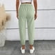 thumbnail image 3 of WILLBEST Pantalones Casuales para Mujer, de Color Liso, con Cremallera y Bolsillos En Ángulo para Uso Diario y Comodidad con Estilo. Extra Grande, 3 of 5