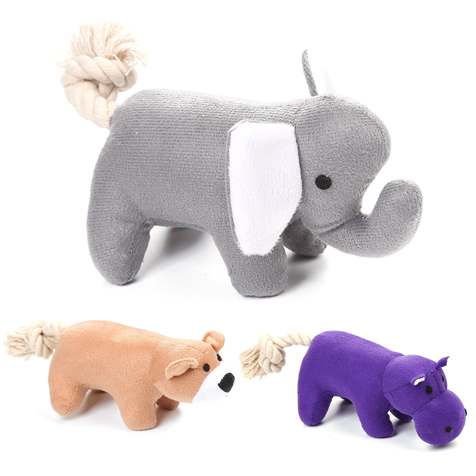 MyBeauty Dog Chew Plush Toy Cute Animal Shape Interactive Biting