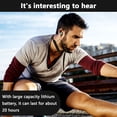 thumbnail image 3 of Auriculares Bluetooth banda para el cuello 20Hrs Playtime V5.0 auriculares inalámbricos deportivos con cancelación de ruido auriculares con micrófono para gimnasio Compatible con correr Xemadio 2033178-2, 3 of 9