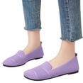 thumbnail image 3 of NOKIO Women's Knitting Flat Shoes Walking Shoes Comfort Loafers Breathable Mesh Female Round Toe Shoes Womens Casual Shoes Summer Fashion Hollow Breathable Flat Heel Soft Sole Casual Shoes, 3 of 5