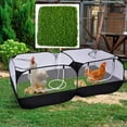 thumbnail image 6 of 6 Pack Square Chicken Nesting Box Pads,12"x12" Hens Laying Box Pads,Thick Artificial Grass Turf Mats,Washable Fake Turf Mats,Chicken Coop Synthetic Bedding,for Garden Lawn By HXRH, 6 of 7