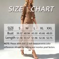 thumbnail image 5 of Morttic Women's Solid Color Lapel Button Front Maxi Shirt Dress – Mid Sleeve Roll-Up, Casual Summer Beach Vacation Dress Navy Blue，XXL, 5 of 5
