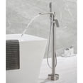 thumbnail image 2 of Freestanding Waterfall Bathtub Filler, Floor Mount Clawfoot Tub Faucets with Handheld Shower, 2 of 5
