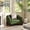 Green, variant on 44" Arm Chair, Green | Relaxing Lounging with 24 - inch Depth | Fleece Main Material | Sinuous Spring Seat and Oak Legs