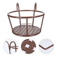 thumbnail image 4 of Balcony Flower Pot Stand Hanging Railing Planter Made of Iron Coffee Color for Storage Use 7.87 Inches, 4 of 9