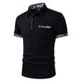 thumbnail image 2 of Men's Polo Shirts Short Sleeve Summer Leopard Print Buttoned Up with Pocket Lapal Top, 2 of 9