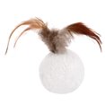 thumbnail image 1 of Cat Ball Toy Creative Faux Feather Decor Cat Training Toy Cat Interactive Toy, 1 of 6