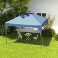 thumbnail image 2 of Outsunny 10'x10' Pop Up Canopy with 2 Tier Vented Roof Carrying Bag Blue, 2 of 10