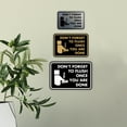 thumbnail image 3 of Classic Framed Don't forget to flush once you are done Sign (Black) - Large, 3 of 5