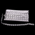 thumbnail image 4 of Cristal de de Imitación de Cadena de Adornos 10 Yardas Craft DIY Decoration, Silver, 4 of 9