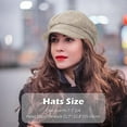 thumbnail image 6 of Women's Newsboy Hats Fall Wool Cabbie Beret Tweed Girls Paperboy Cap 1pcs, 6 of 7