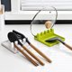 thumbnail image 3 of Soporte para cucharas de cocina, paquete de 2 - Soporte para cucharas de cocina con escurridor - Soporte para utensilios de cocina resistente al calor, sin BPA - Utensilios para descansar espátulas, JAMW Sencillez, 3 of 5