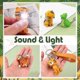 thumbnail image 3 of 6 Pieces Nurse Flashlight Pediatric Nurse Flashlight Keychain Animal Flashlight Puppy Keychain Tiger Flamingo Sloth Dinosaur Cat Flashlight Keychain P, 3 of 5