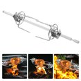 thumbnail image 2 of Stainless Steel Turkey Roasting Rack for Oven Rotisserie Skewer Cage with Rotating Function for BBQ Air Fryer Kitchen Use 28cm, 2 of 9