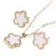 thumbnail image 1 of Collar de flores Pendientes Charm Moda Accesorios de disfraces Conjunto de joyas Pendientes Blanco Yuyangstore Collar colgante, 1 of 8