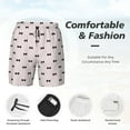 thumbnail image 3 of Fotbe bow on polka dots Men’s Swim Trunks Quick Dry Swim Shorts Board Shorts with Mesh Lining-3X-Large, 3 of 6