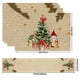 thumbnail image 3 of Herunwer Winter Table Runner, Pine Branch Plaid Check Farmhouse Kitchen Dining Table Decor, Christmas Holiday Home Decoration Party Supply, 3 of 6