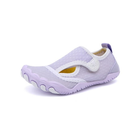 

Ritualay Womens Mens Beach Shoe Slip On Water Shoes Barefoot Aqua Socks Anti-Slip Breathable Flats Summer Surf Quick Dry Purple 8.5