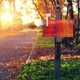 thumbnail image 6 of Mailbox Post Cover Textured Blurred Magnetic Mail Covers Post Box Cover Wrapped with Standard Size 21" L×18" W Garden Decorations Red Gold Orange Purple Colors Colorful Fashion,Postbox Cover, 6 of 6