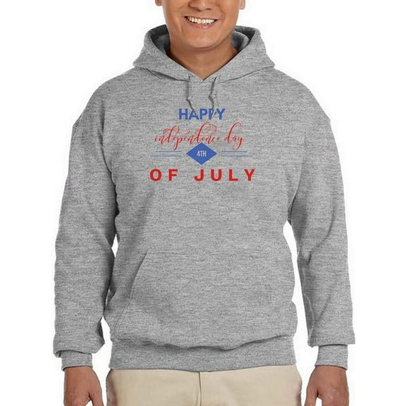 Happy Independence Day 4Th. Hoodie Men -Image by Shutterstock, Male 3X-Large
