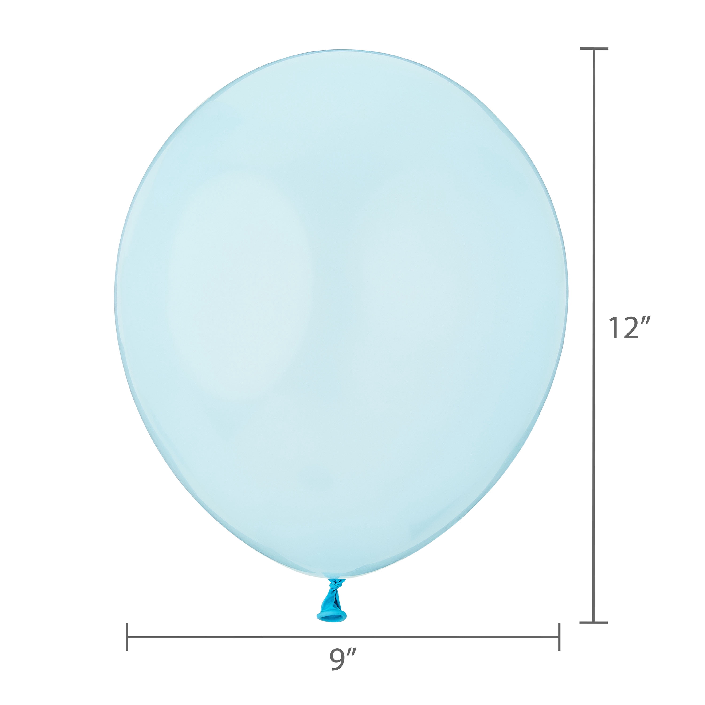 12" Light Blue Latex Balloons, 15 Pieces, by Way To Celebrate