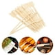 thumbnail image 5 of 100 brochetas de bambú para asar, aperitivos y frutas Brochetas multifunción para cocinar al aire libre, palitos de barbacoa y recuerdos de fiesta, 5 of 7
