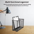 thumbnail image 2 of USHOBE Mesh File Holder for Desk Metal Organizer with Foldable Design and Multiple Storage Layers, 2 of 8