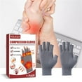 thumbnail image 5 of Dnogom 1 Pair Arthritis Gloves For Men And Women - For Arthritic Joints - Open Finger Gloves, 5 of 8