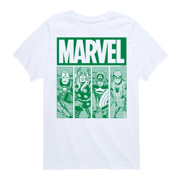 Marvel - St. Patrick's Day Green Grid - Toddler And Youth Short Sleeve Graphic T-Shirt