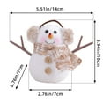 thumbnail image 3 of Christmas Table Decorations, Snowman with Warm White LED Lights, Xmas Table Top Snowmen Decor for Winter Home Kitchen Mantle Room Office Holiday Party, 3 of 6