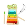 thumbnail image 2 of TOOKYLAND Wooden Alligator Xylophone Toy - 3pcs - Pretend Musical Instrument, Ages 18m+, 2 of 9