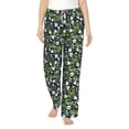 thumbnail image 2 of Lsque Fun Panda Playing With Bamboo Leaves Print Women's Pajama Pants, Lounge Pant - Comfortable Home Wear,Elastic Waistband, Stylish Design-Medium, 2 of 9