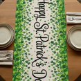 thumbnail image 5 of Table Runners 72 Inches Long Dress Scarves, St. Patrick's Day Farmhouse Kitchen Table Runner, Coffee Tablerunners, Spring Lucky Shamrocks Gnomes Vintage 18x72 Inch, 5 of 9